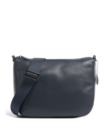 Mandarina Duck Mellow Leather Torba przez ramię dress blue