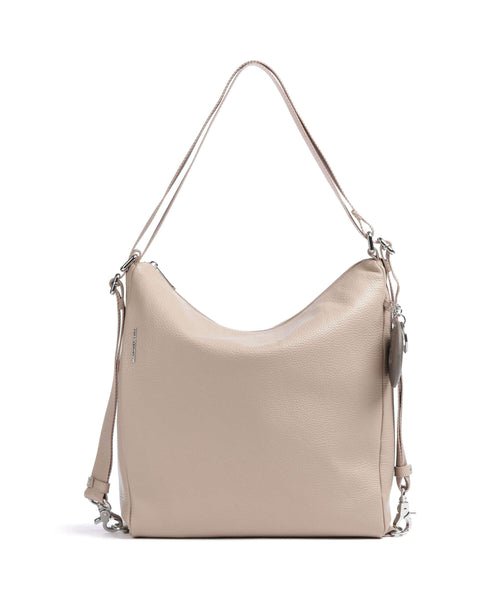 Mandarina Duck Mellow Leather Backpack bag warm taupe