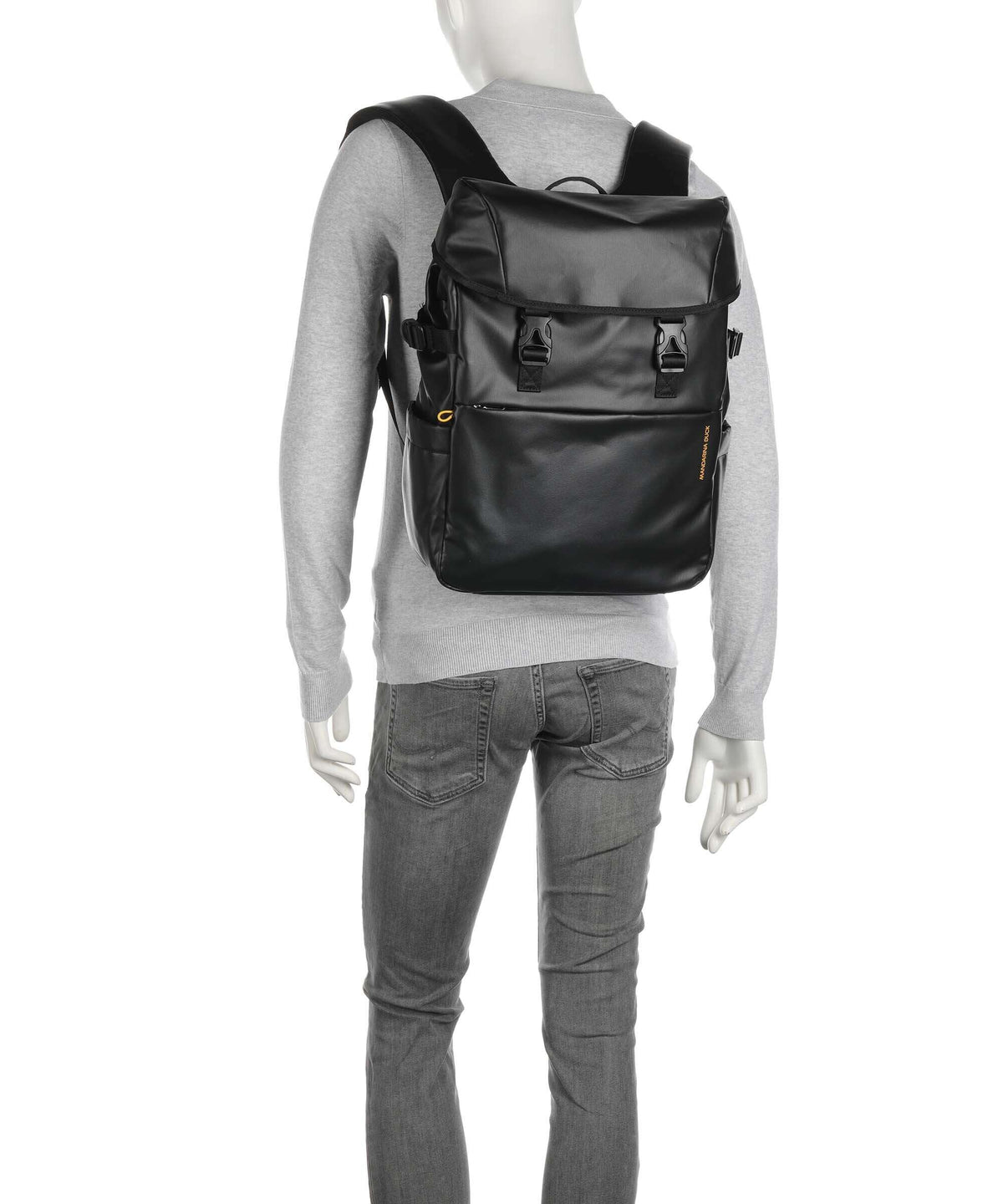 Mandarina Duck Coated Laptop backpack black