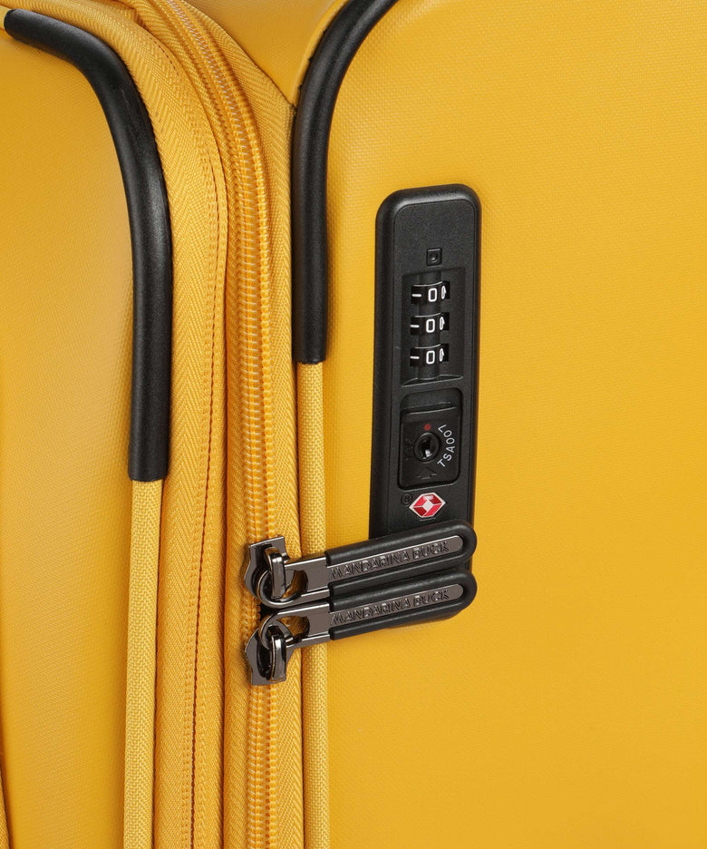 Mandarina Duck Eco Coated Spinner (4 wheels) duck yellow