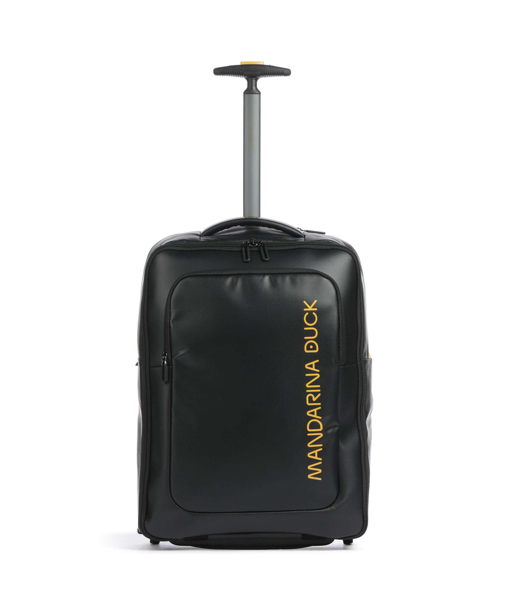 Mandarina Duck Eco Coated Backpack with wheels black