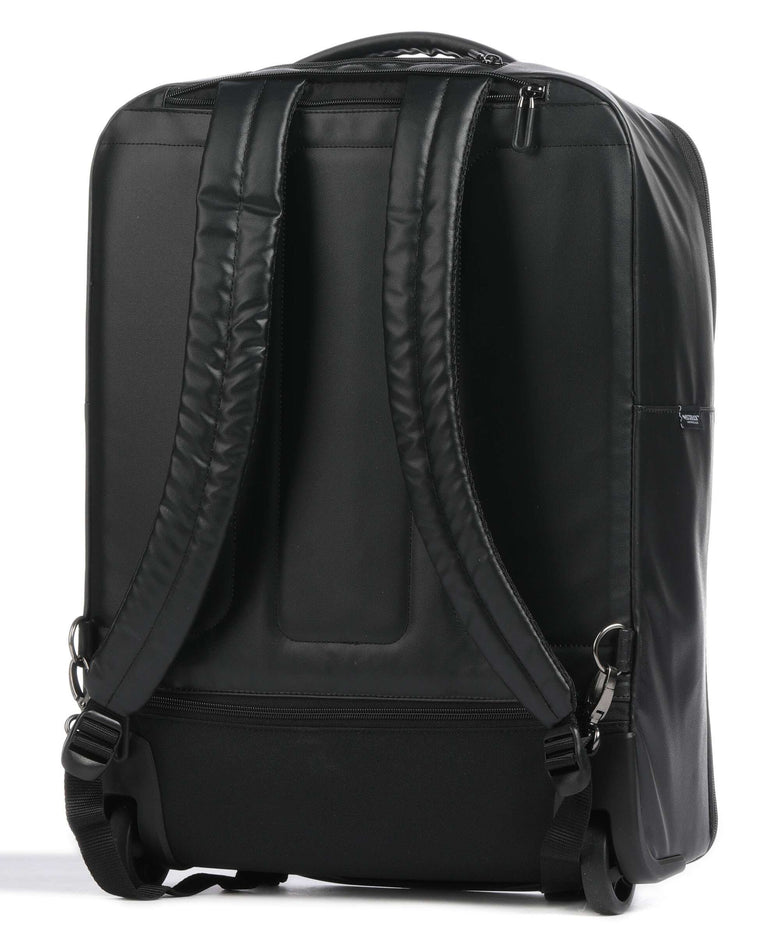 Mandarina Duck Eco Coated Backpack with wheels black