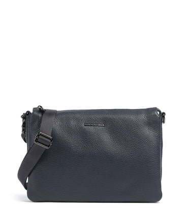 Mandarina Duck Mellow Leather Torba przez ramię dress blue