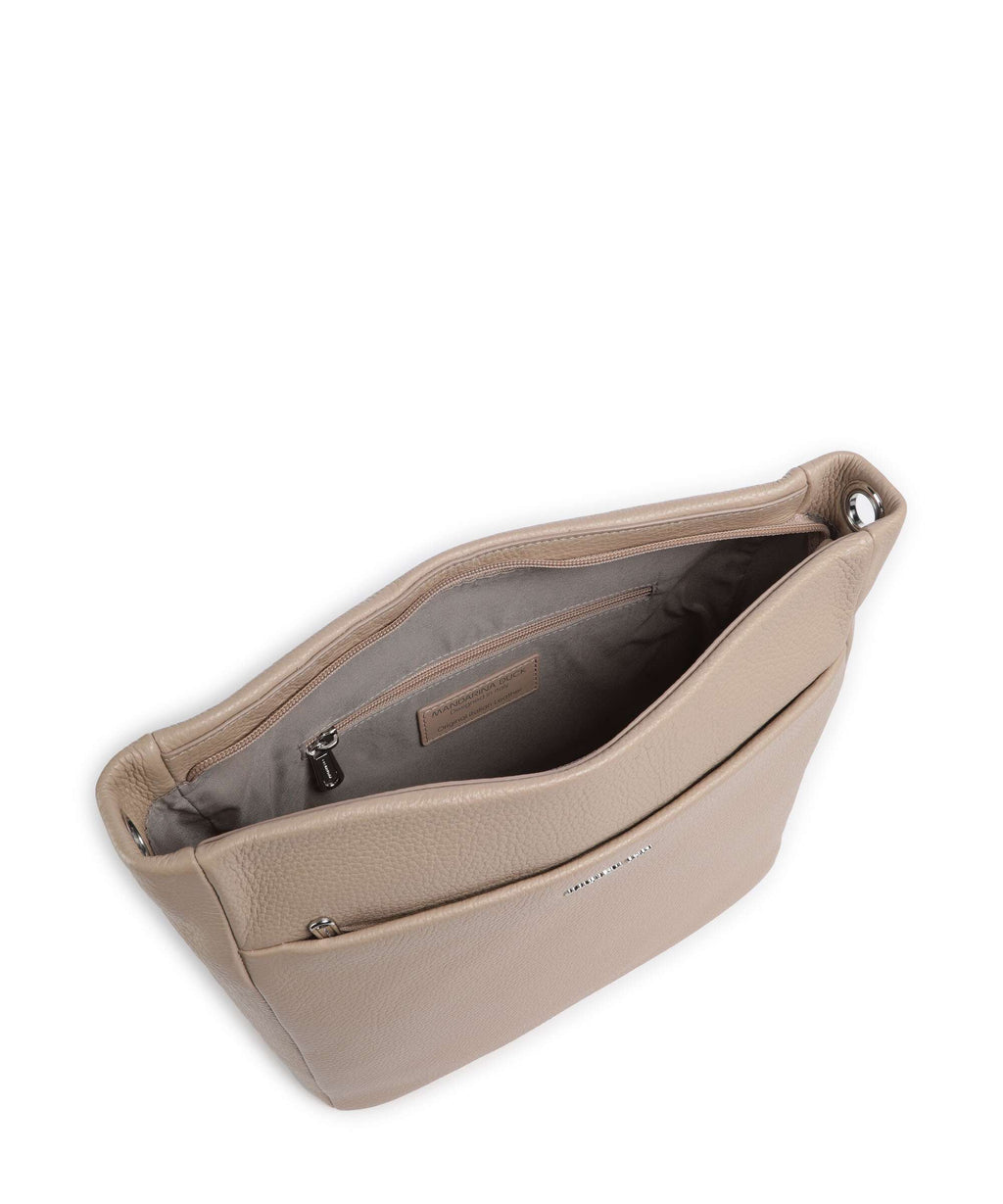 Mandarina Duck Mellow Leather Shoulder bag warm taupe