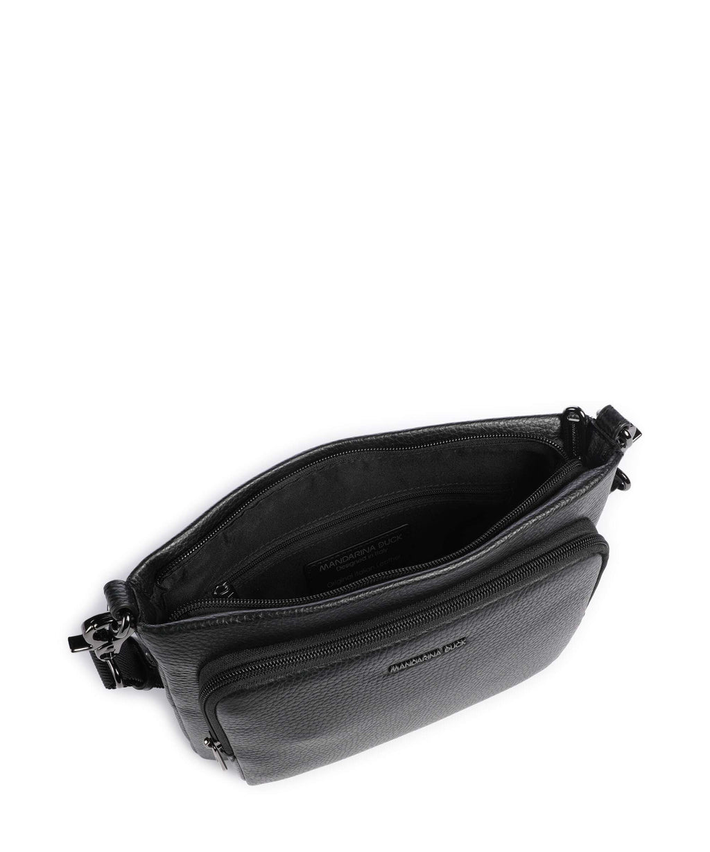 Mandarina Duck Mellow Leather Crossbody bag nero