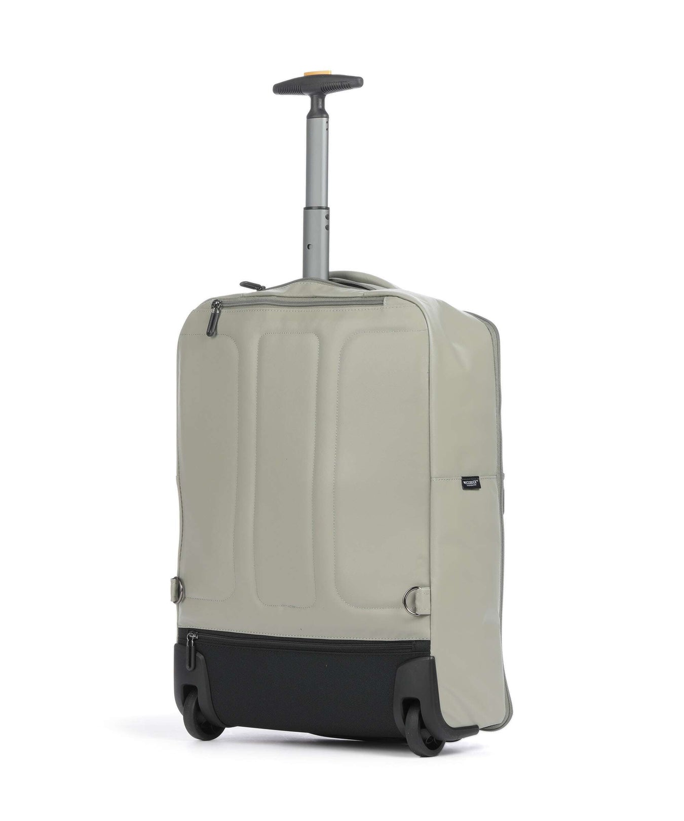 Mandarina Duck Eco Coated Backpack with wheels mud