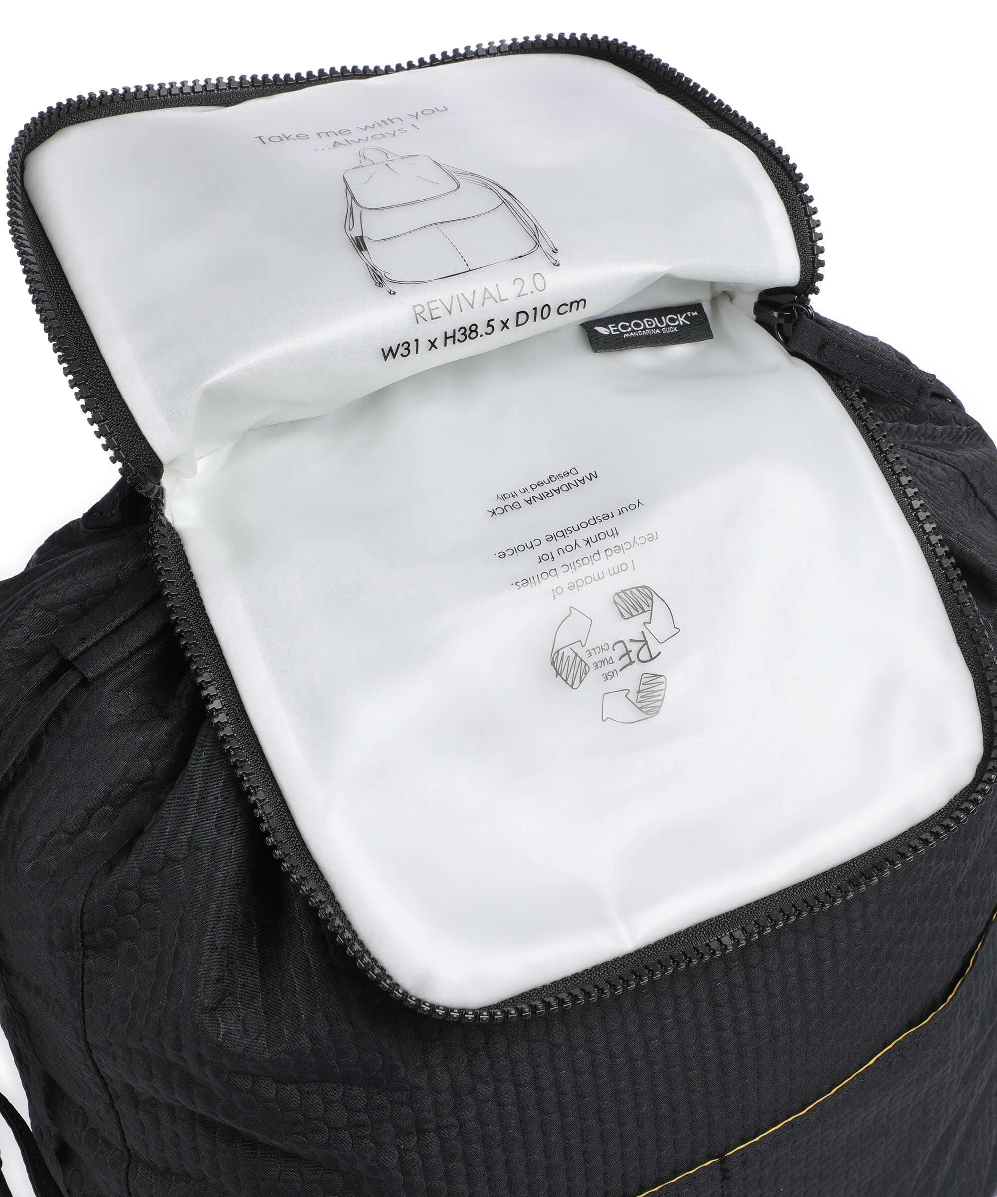 Mandarina Duck Revival 2.0 Backpack black
