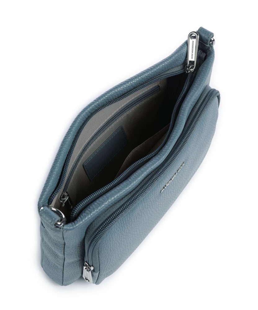 Mandarina Duck Mellow Leather Crossbody bag iron