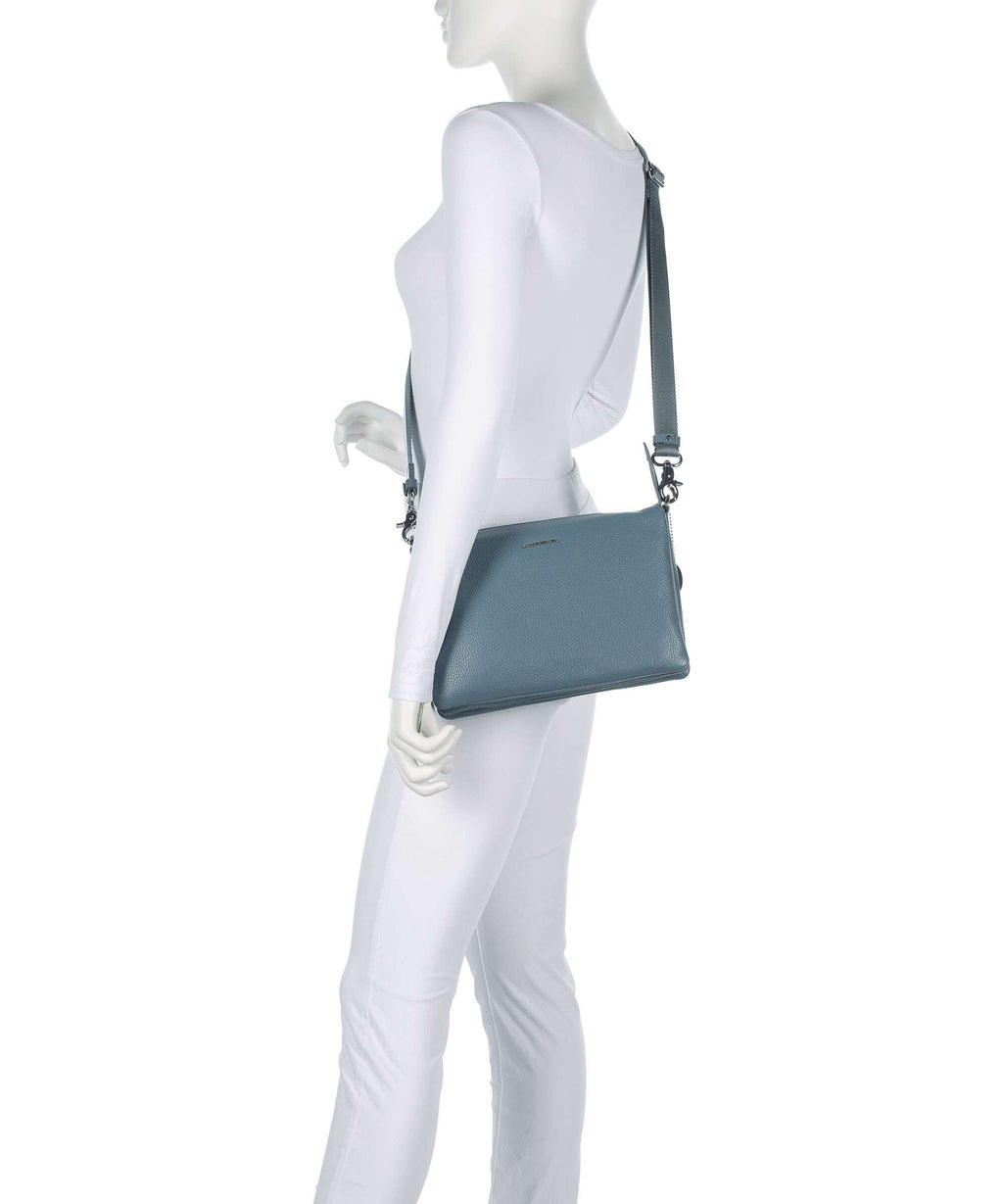 Mandarina Duck Mellow Leather Crossbody bag iron
