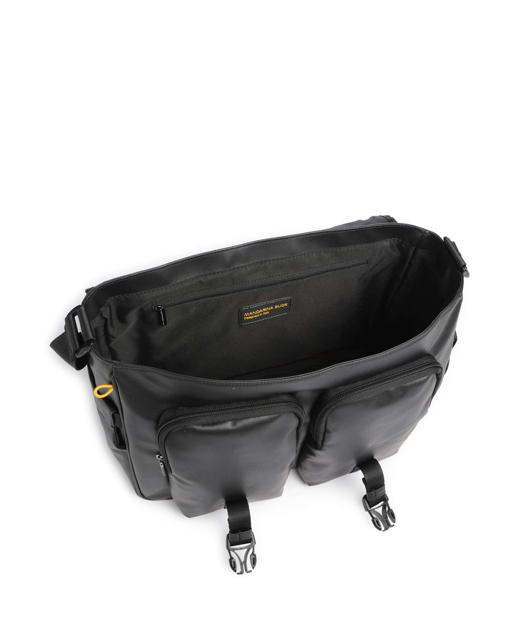 Mandarina Duck Coated Messenger bag black