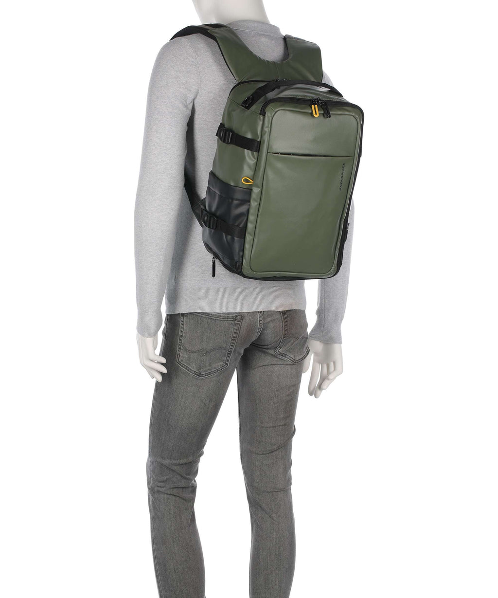 Mandarina Duck Coated Backpack pine green