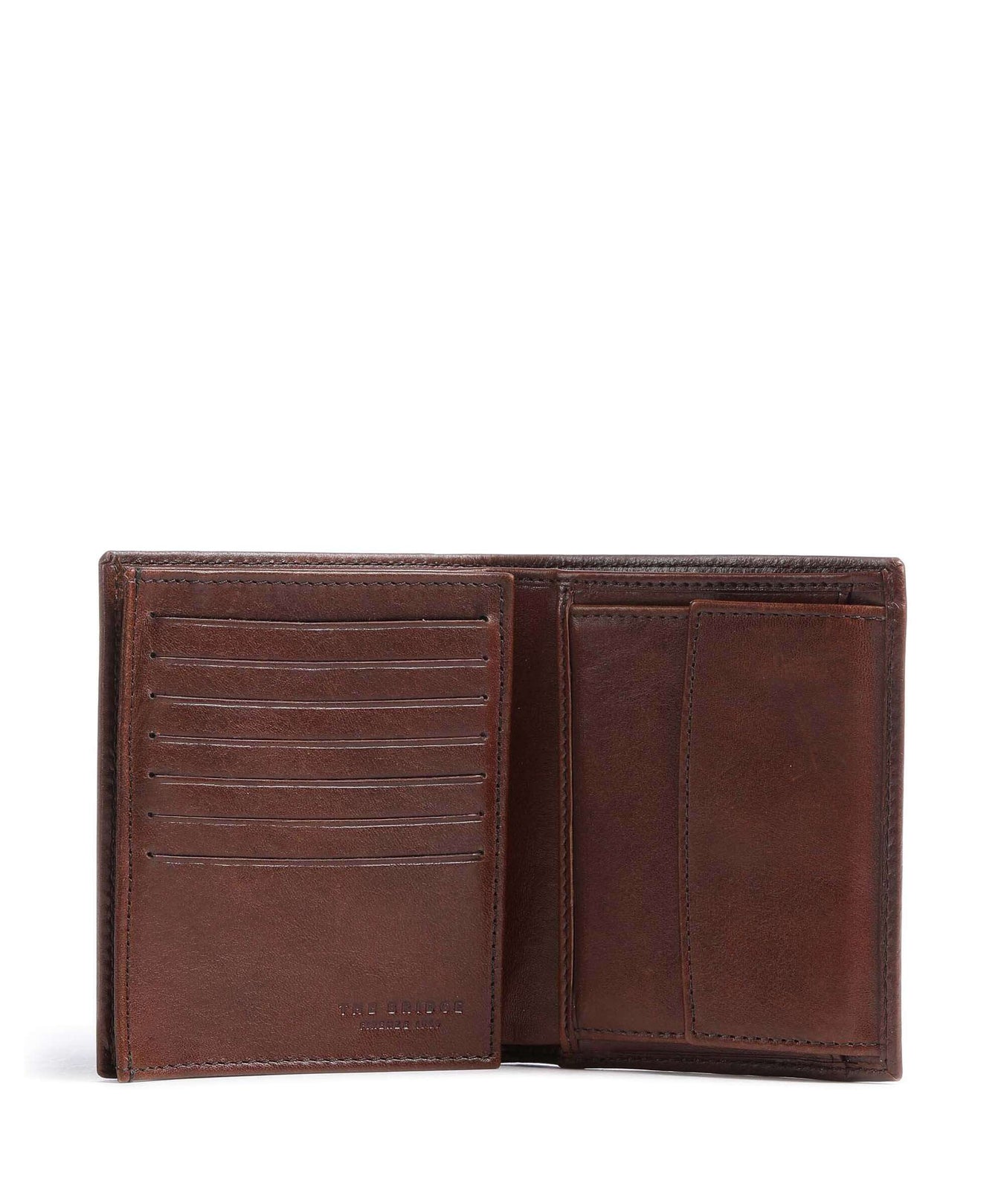The Bridge Story Uomo RFID Wallet marrone