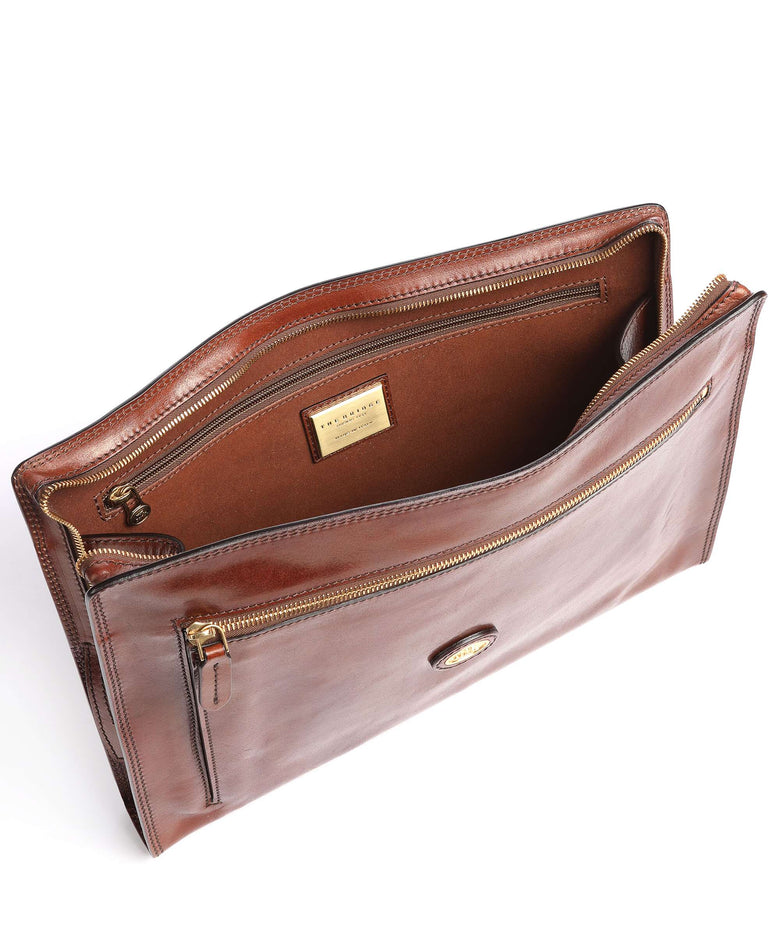 The Bridge Portfolio marrone