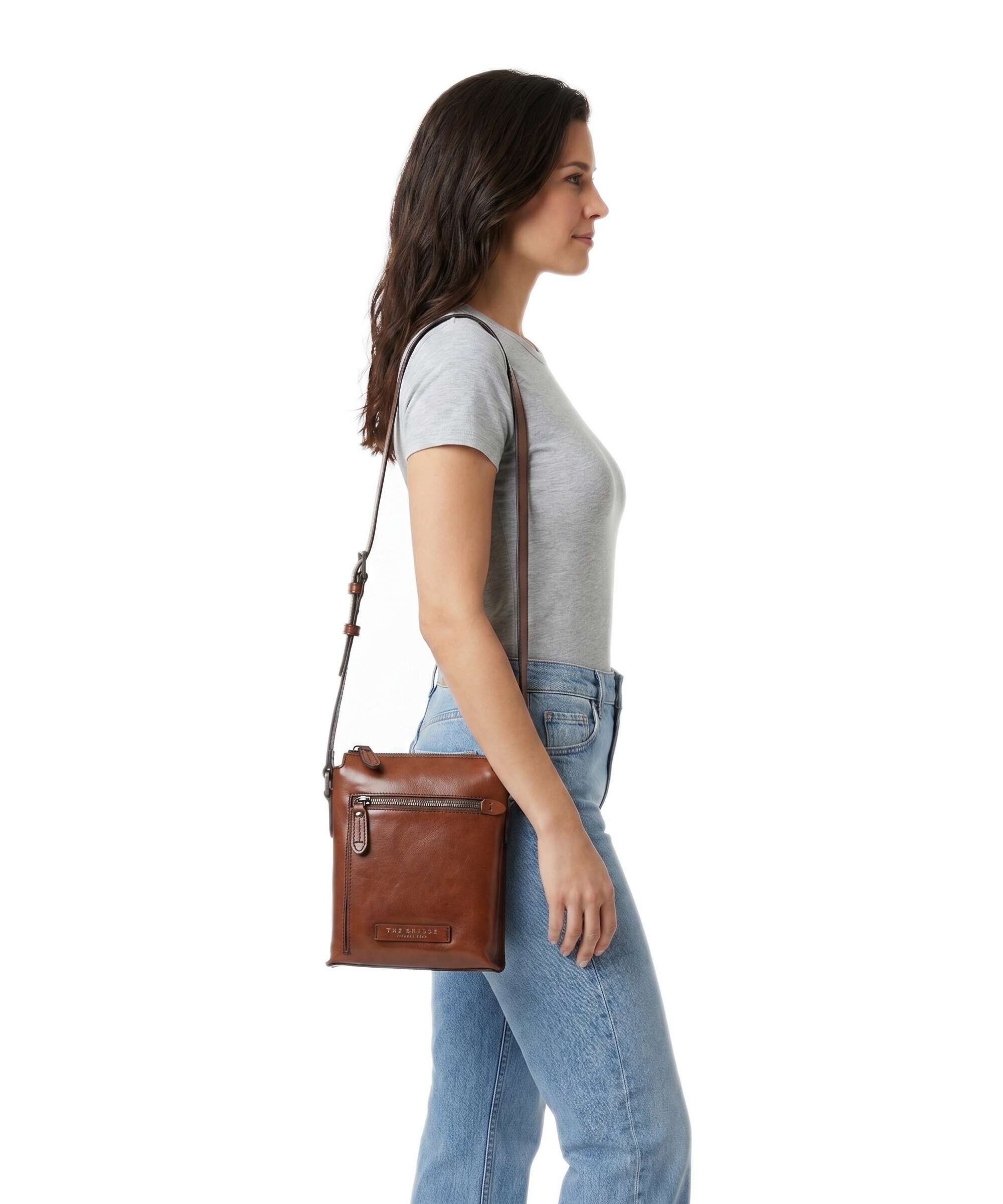 The Bridge Kallio Phone bag marrone/opaco