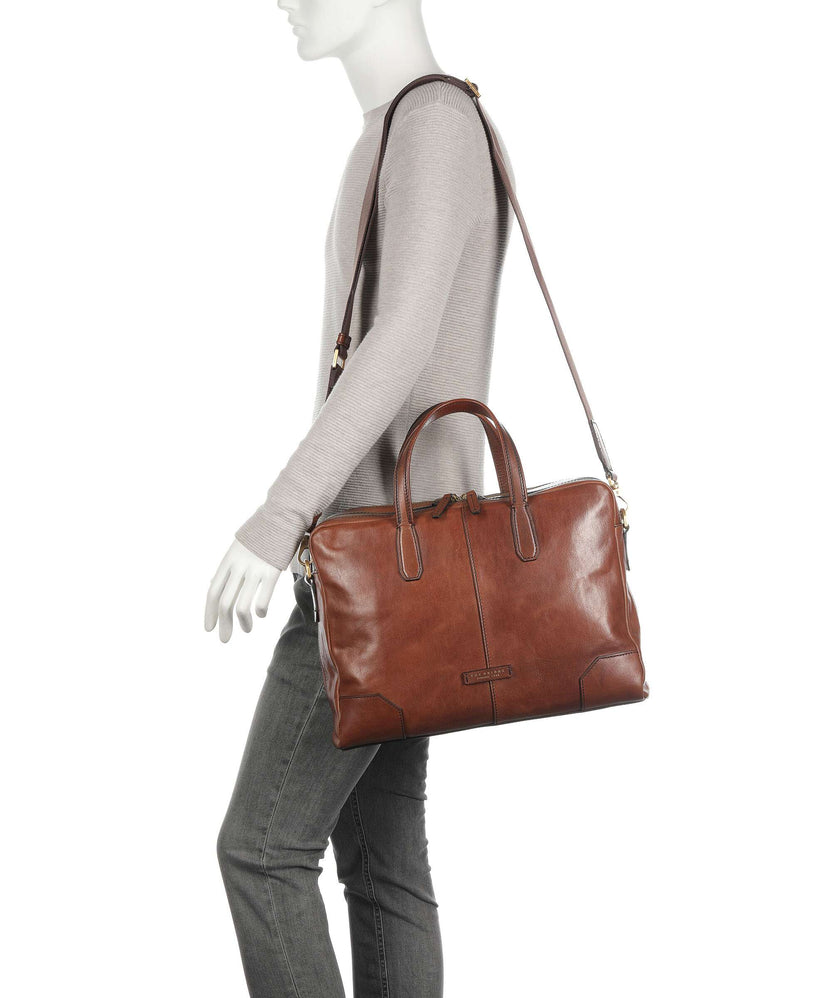 The Bridge Vespucci Briefcase marrone