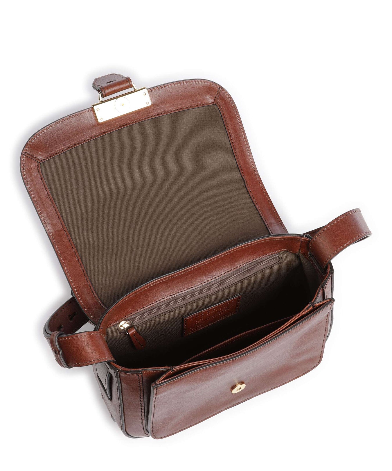 The Bridge Benedetta Crossbody bag marrone/oro