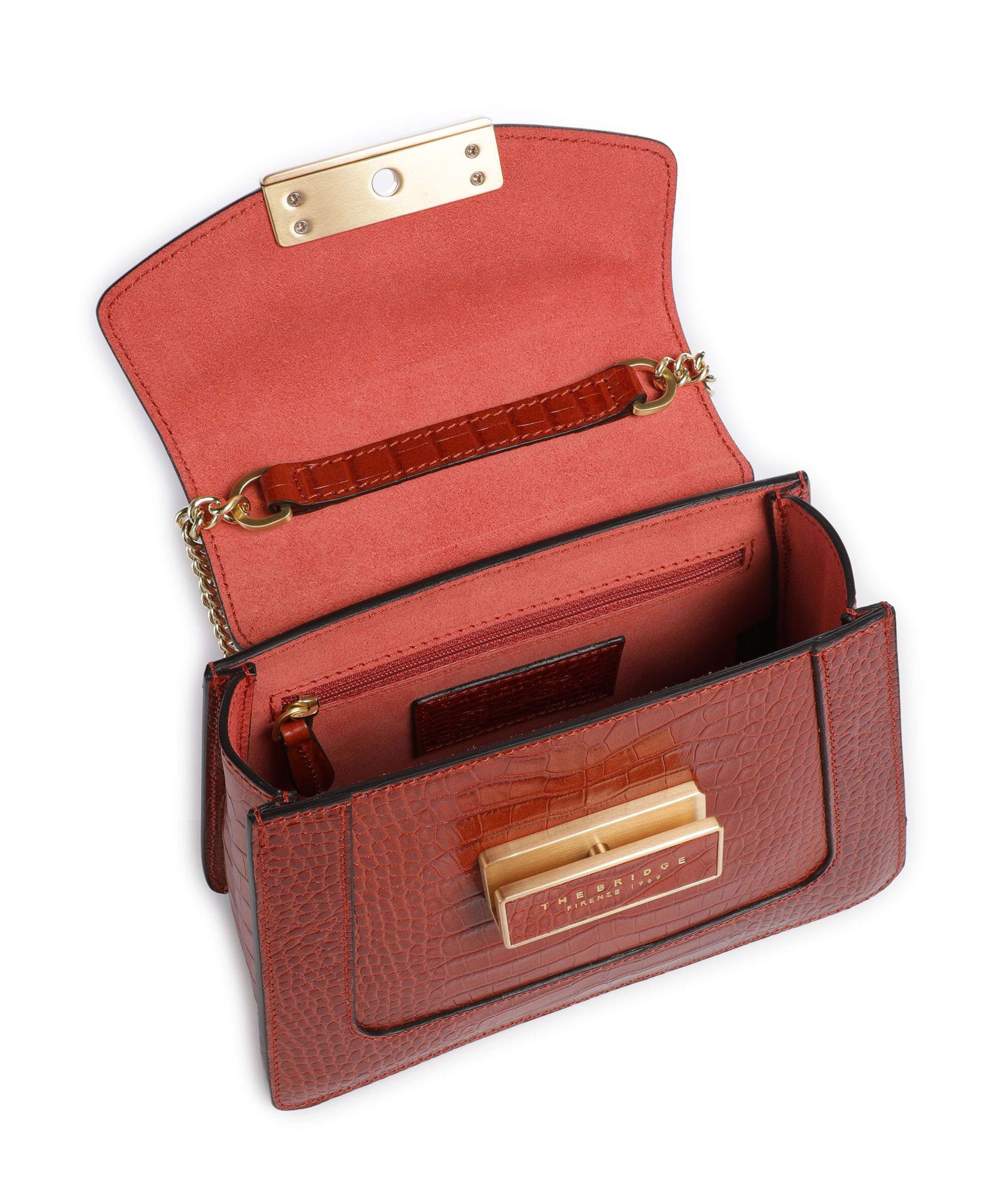 The Bridge Ginevra Wow Crossbody bag burnt orange