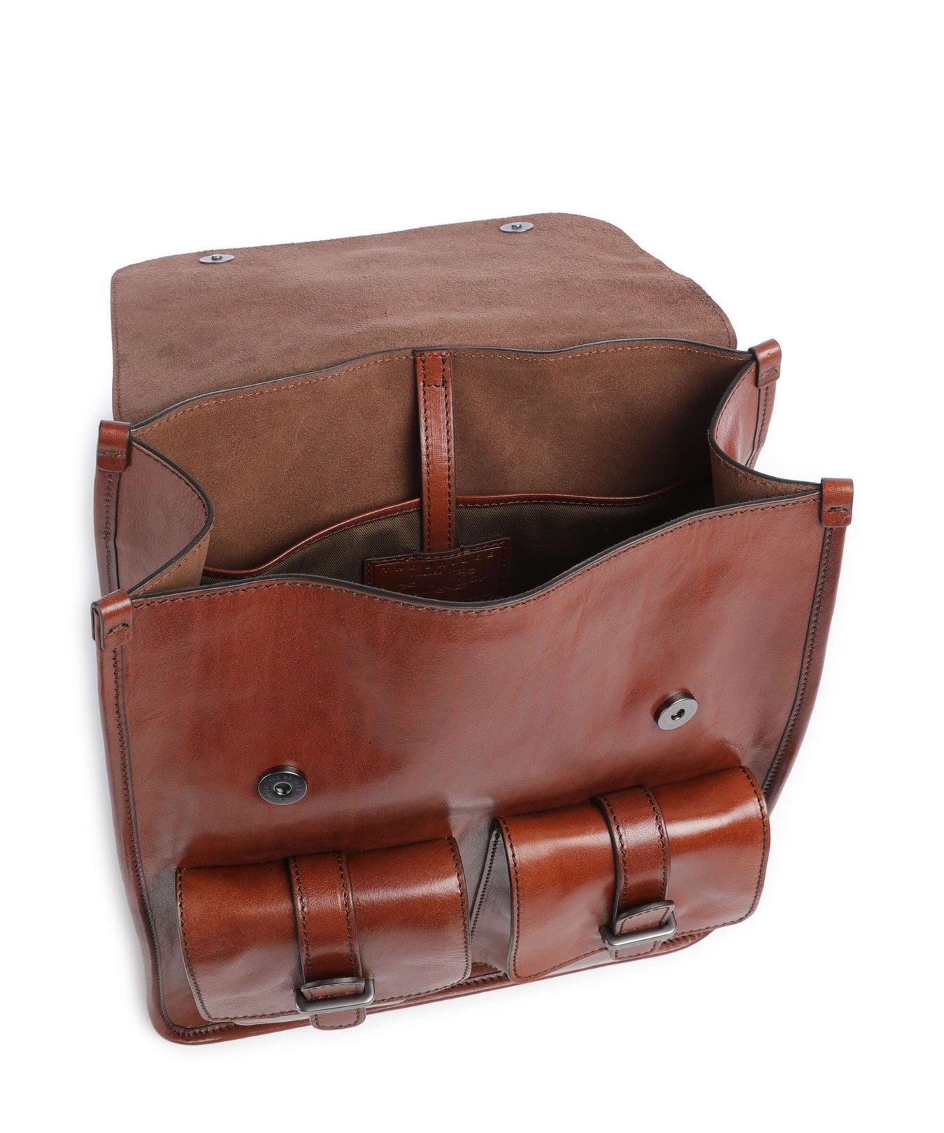 The Bridge Isaia Backpack marrone/rut scamosciato opaco