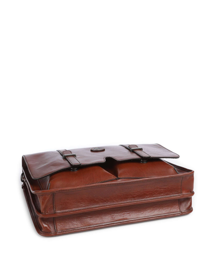 The Bridge Isaia Briefcase marrone/rut scamosciato opaco