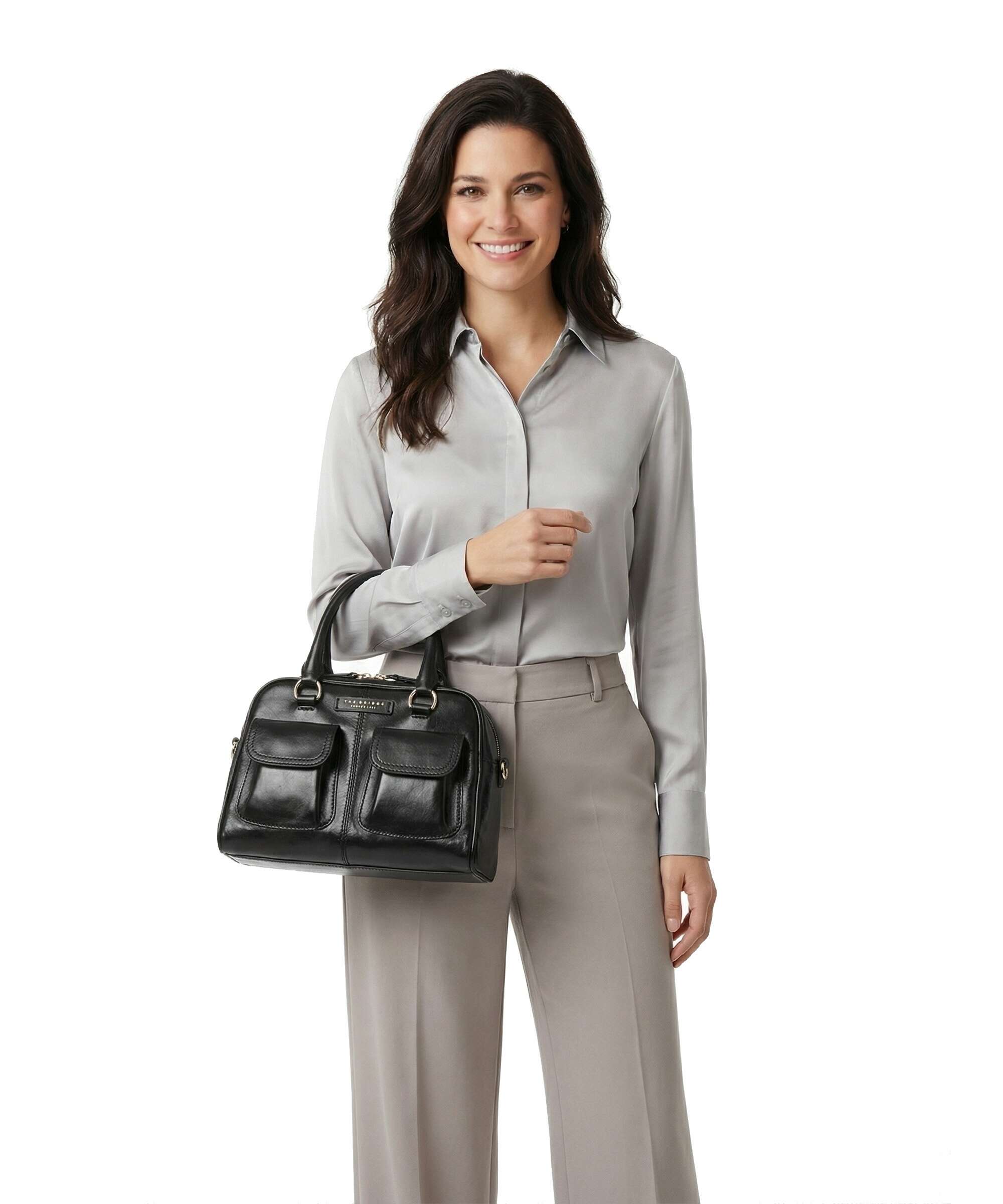 The Bridge Flora Handbag nero