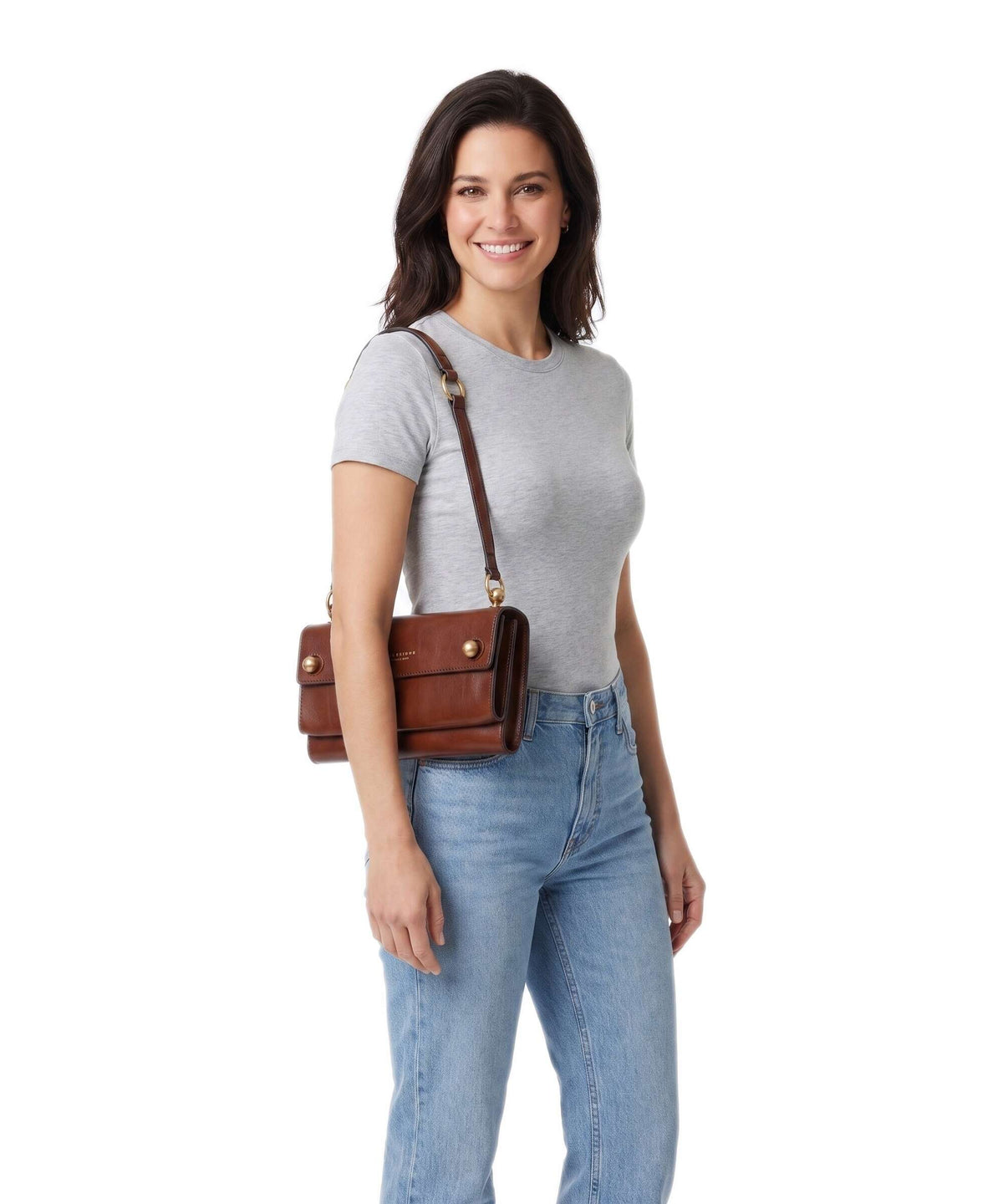 The Bridge Mara Shoulder bag marrone