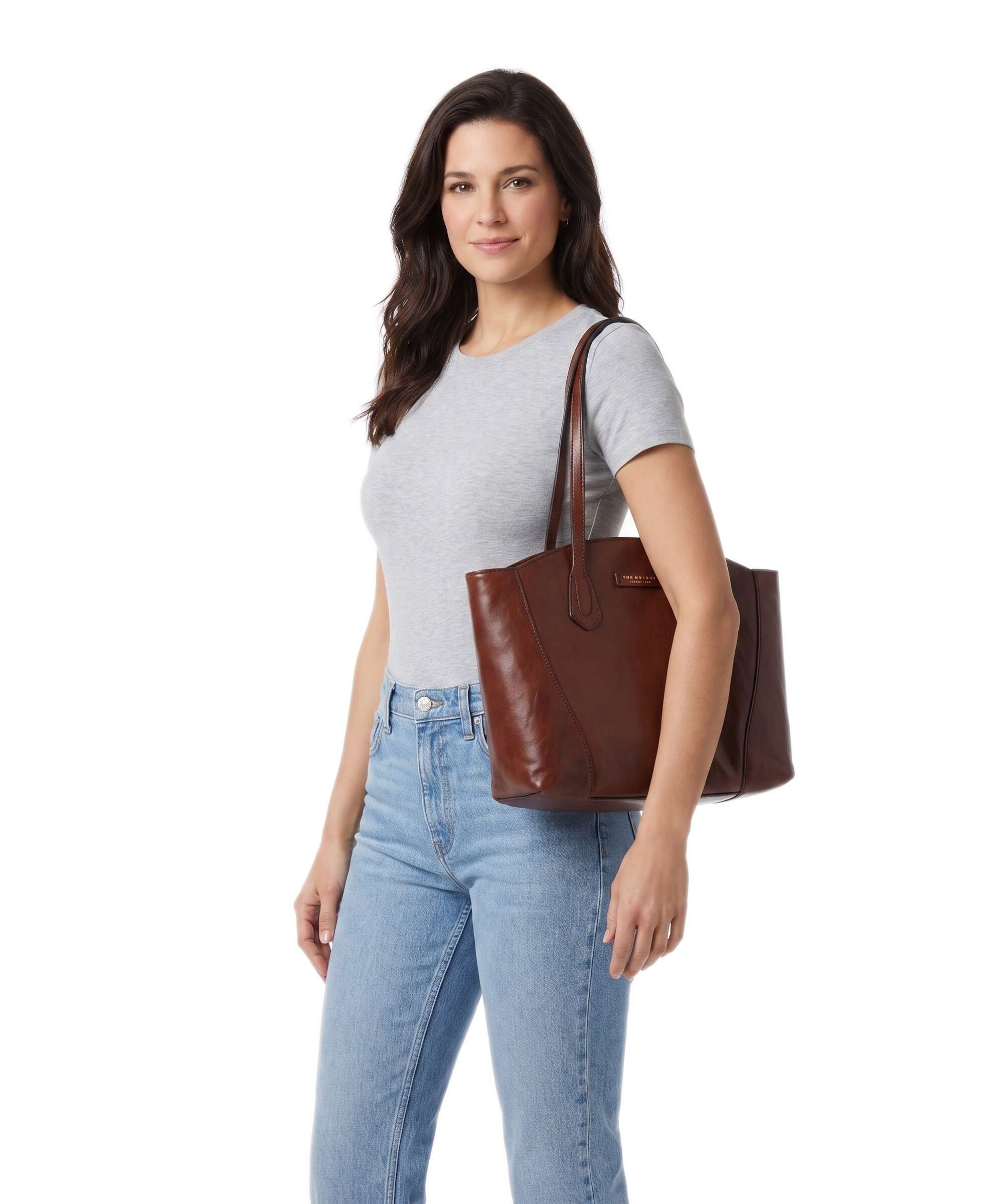 The Bridge Magda Tote bag marrone