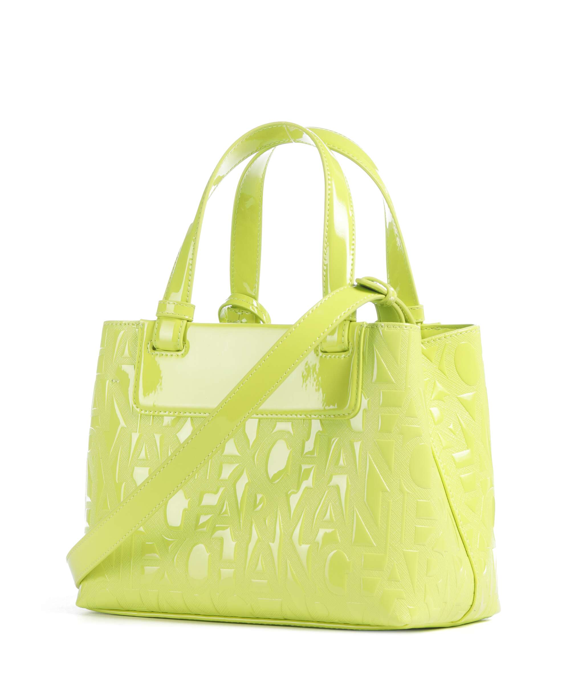 Armani Exchange Liz Patent S Handbag crystal citrus