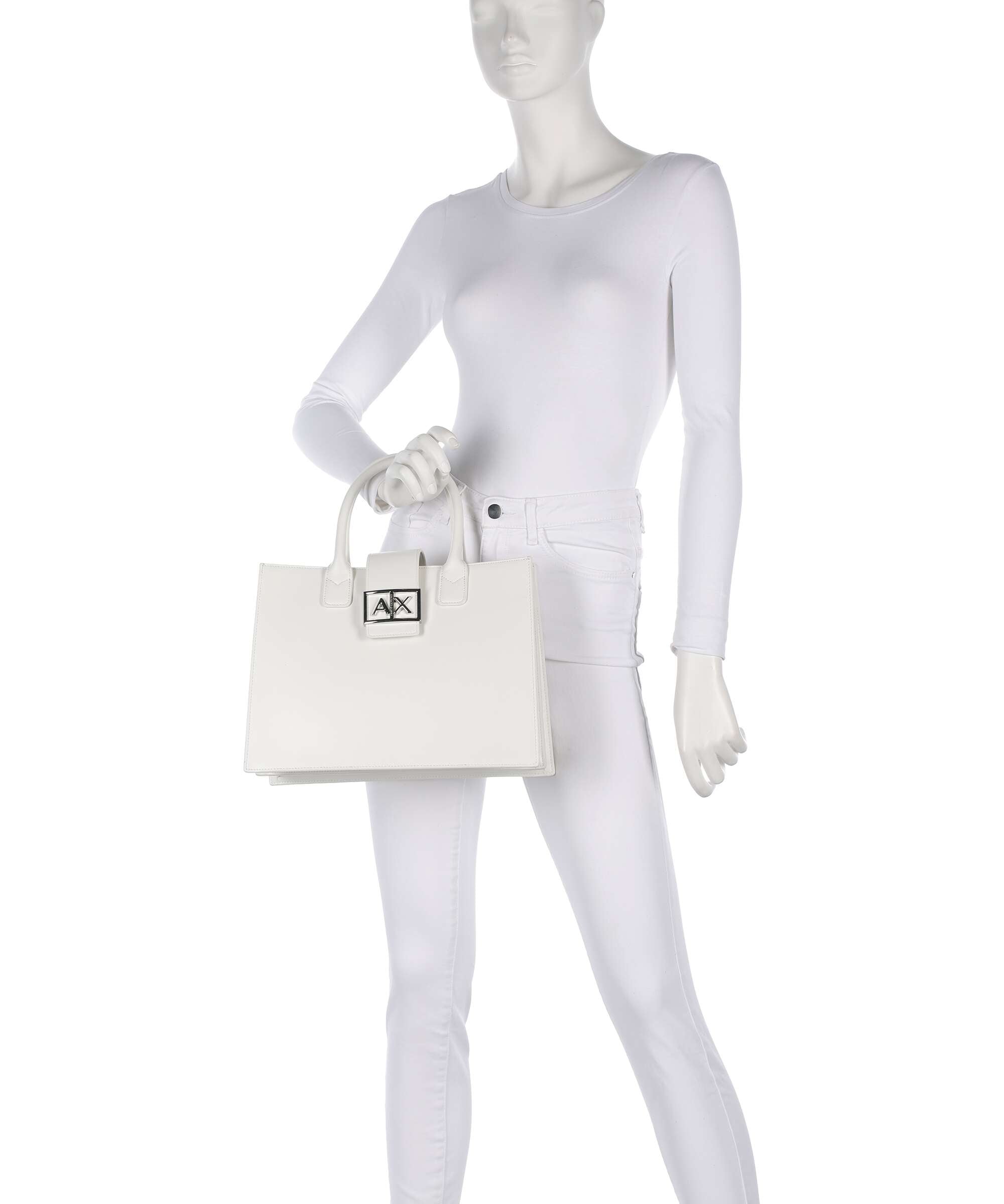 Armani Exchange Wonder M Handbag off white