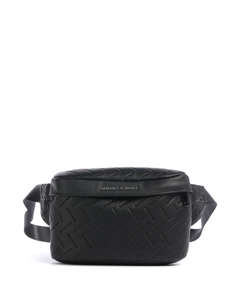Armani Exchange Ginevra Embossed Fanny pack black