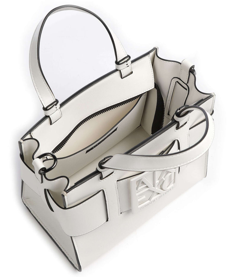 Armani Exchange Susie M Handbag bianco ottico