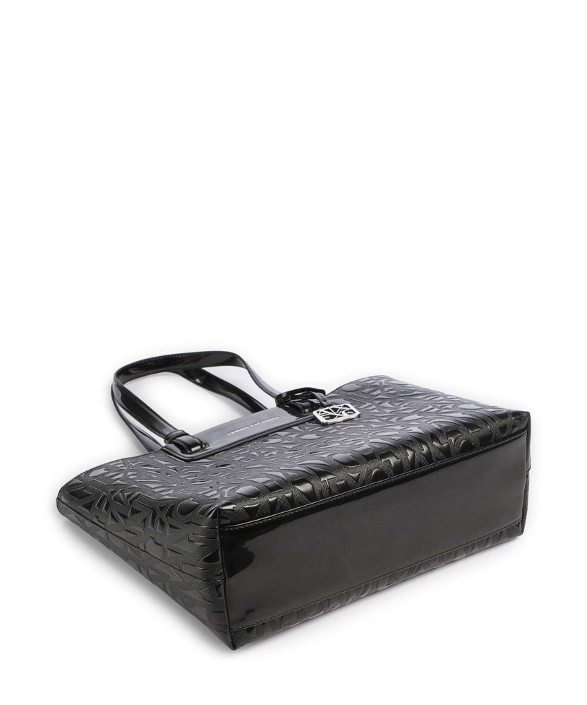 Armani Exchange Liz Patent M Tote bag black