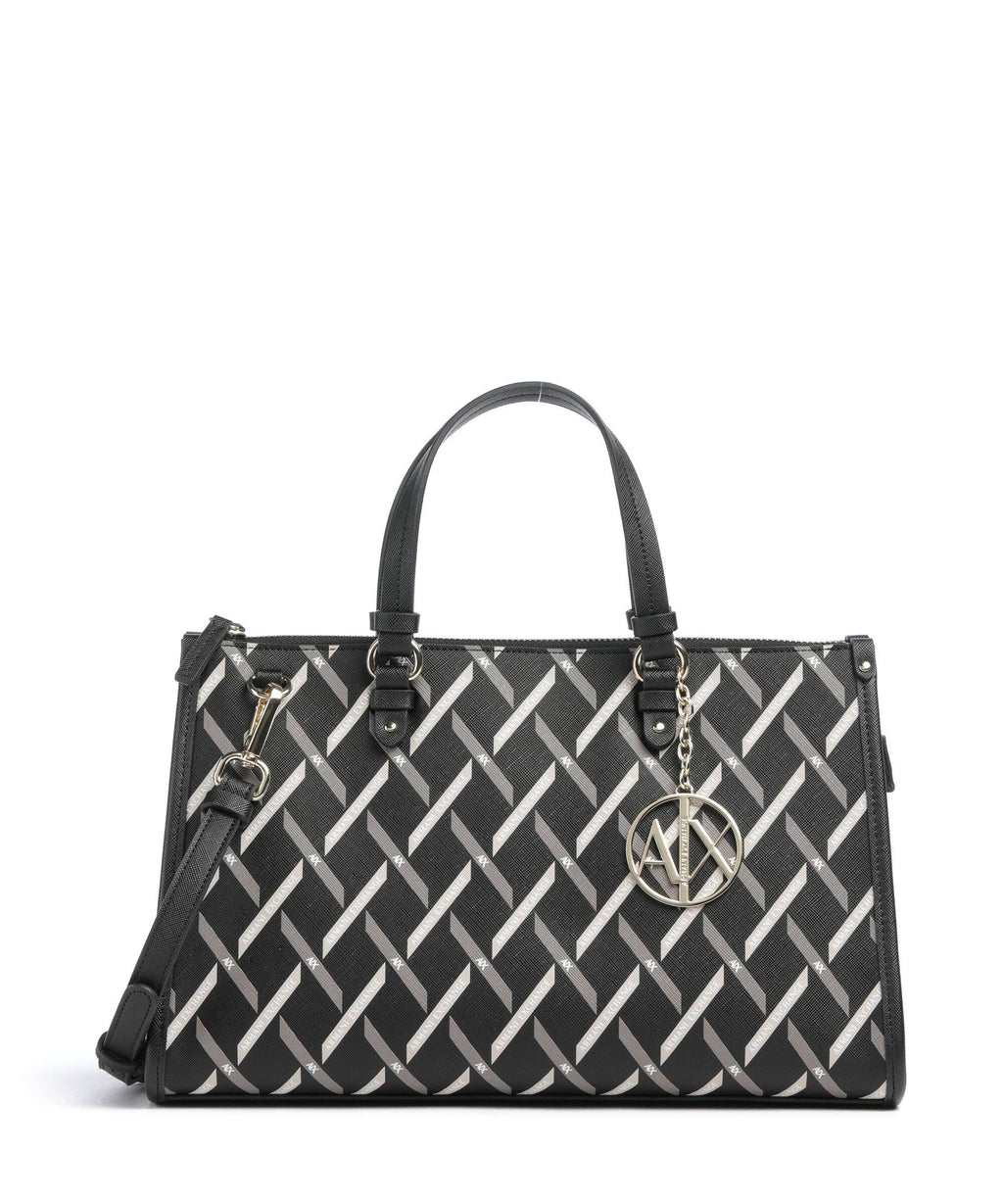 Armani Exchange Gynger Logo M Handbag black
