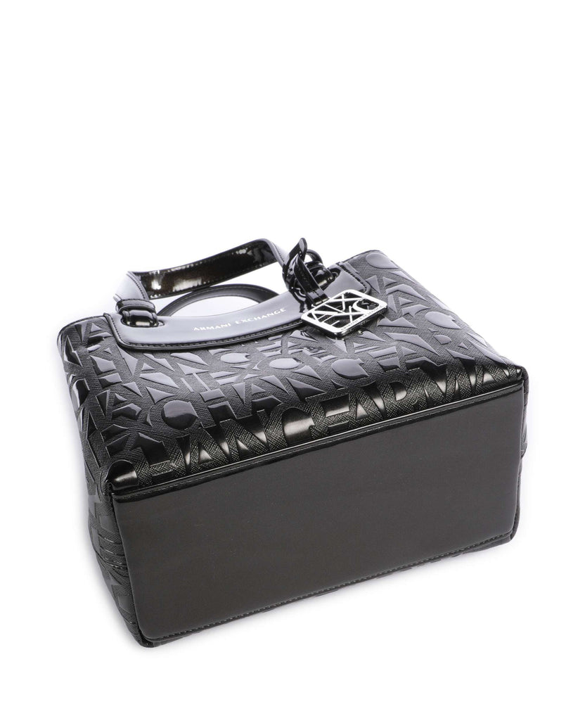 Armani Exchange Liz Patent S Handbag black