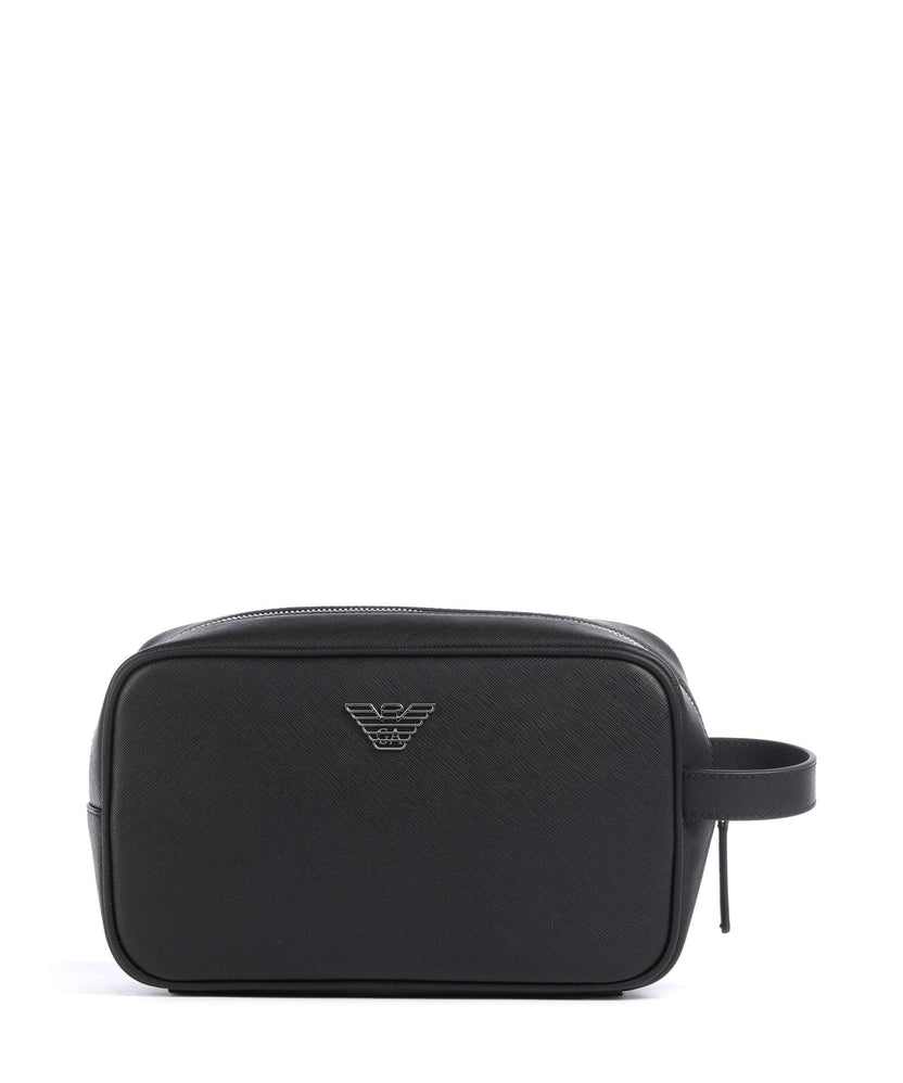 Emporio Armani Saffiano Animation Toiletry bag black beauty