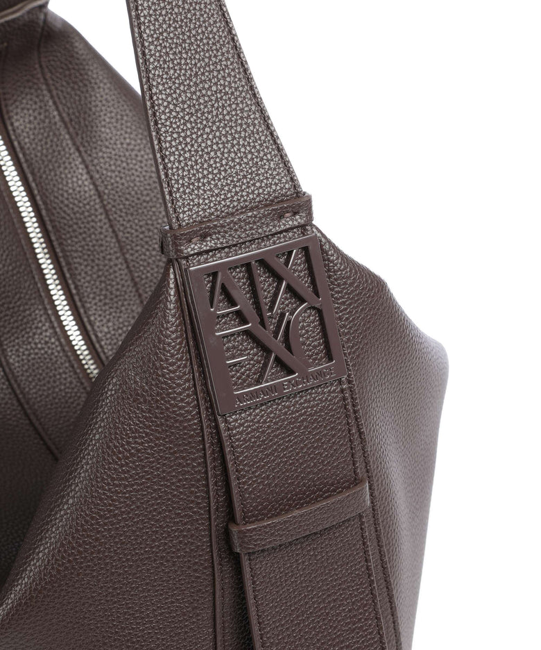 Armani Exchange Susy L Hobo bag hot fudge