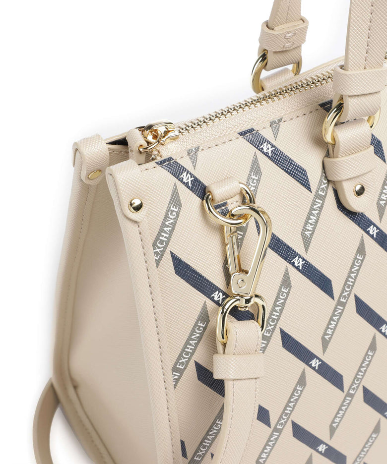 Armani Exchange Gynger Logo M Handbag sound sand