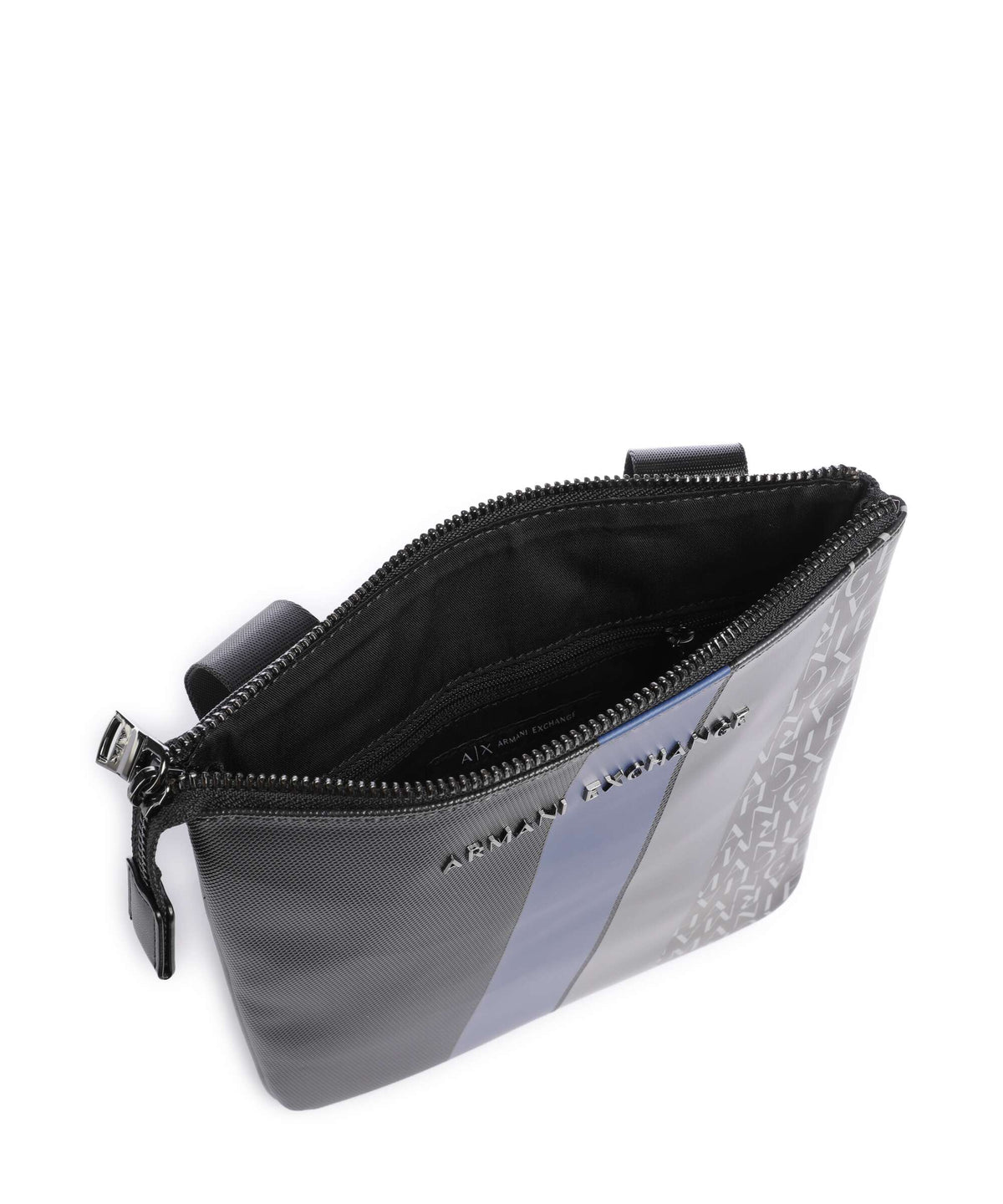 Armani Exchange Dylan Crossbody bag deep navy/estate blue/deep navy shiny