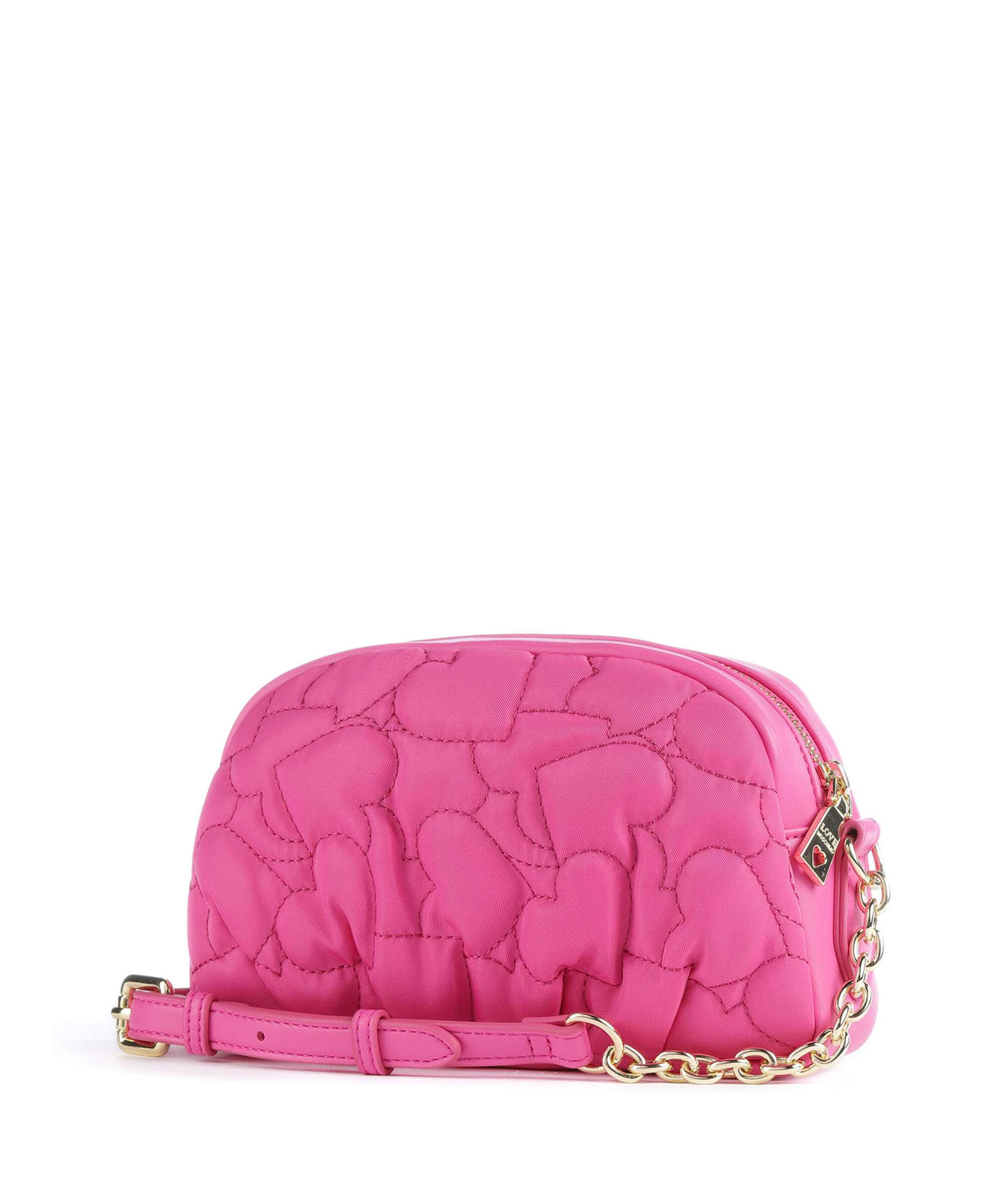 Love Moschino Puffy Heart Crossbody bag fuxia
