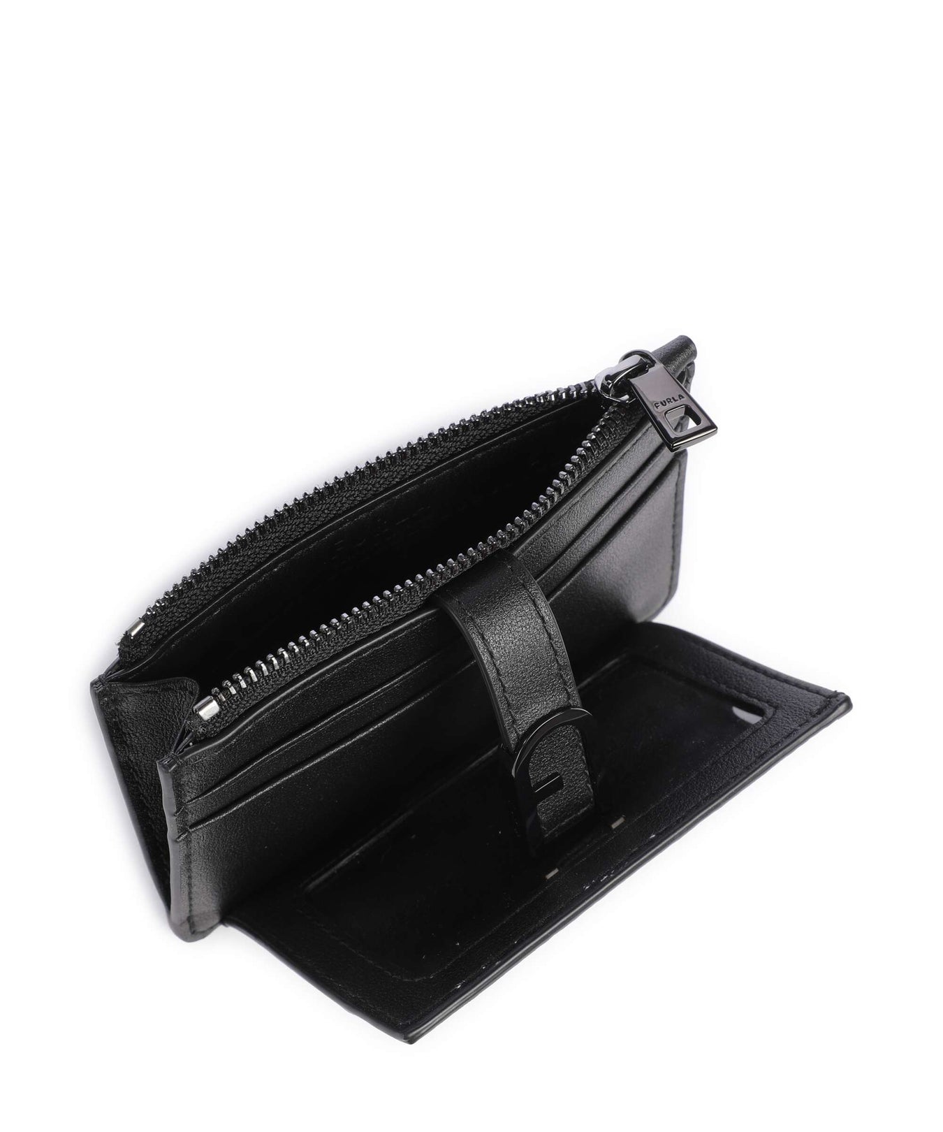 Furla Flow M Credit card holder nero