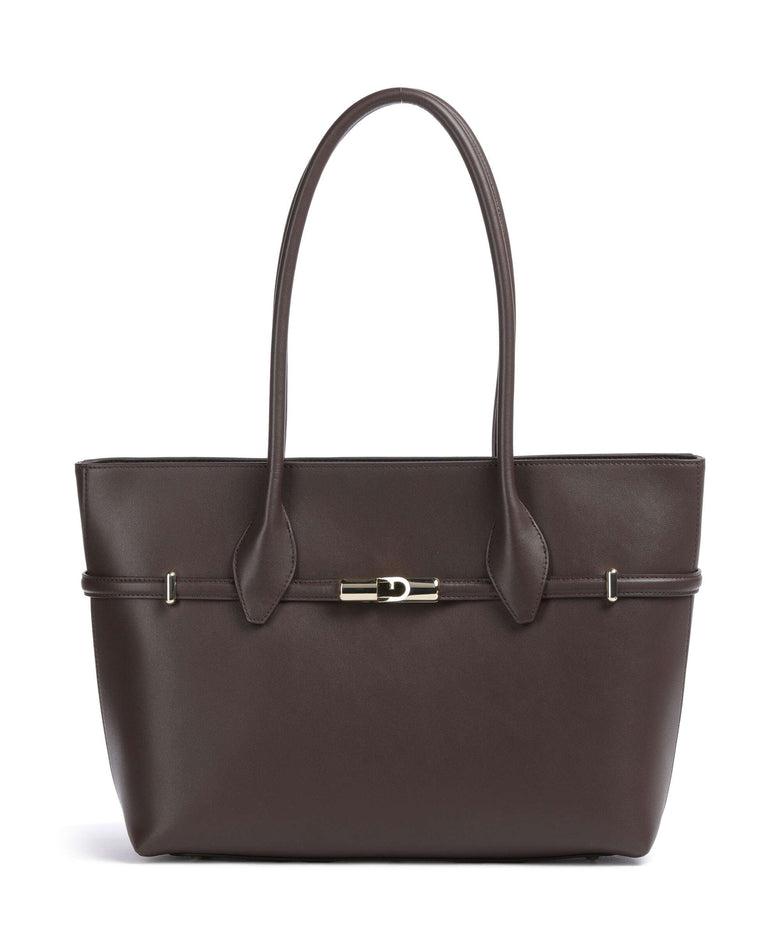 Furla Goccia L Tote bag cioccolato