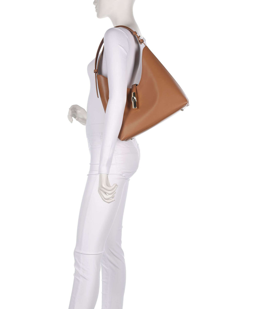 Furla Goccia M Hobo bag brandy