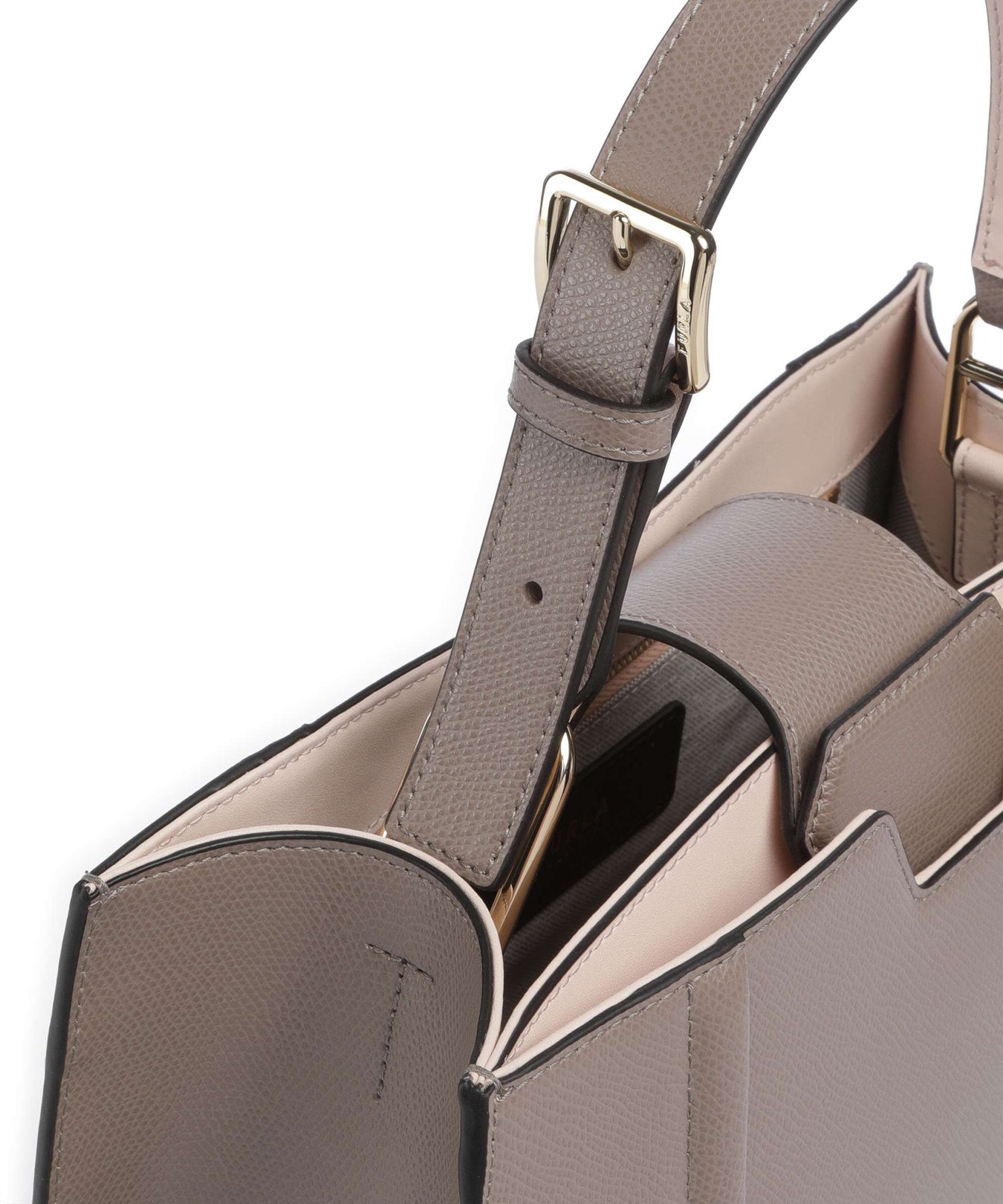 Furla Riva M Handbag stucco gray