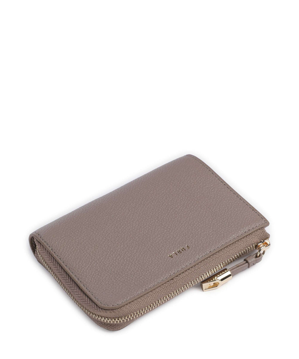 Furla Goccia M Credit card holder stucco gray