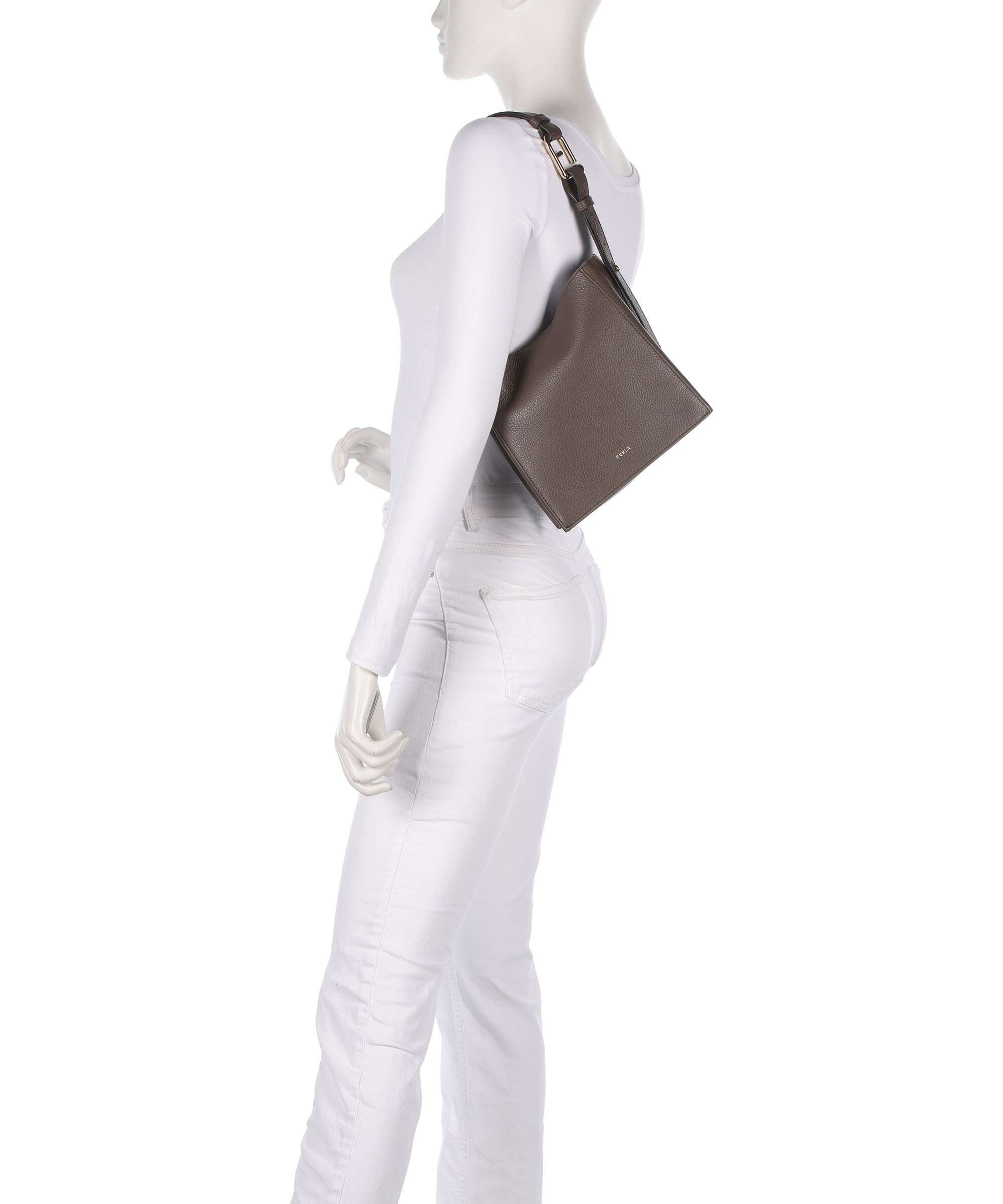 Furla Nuvola Mini Hobo bag mogano