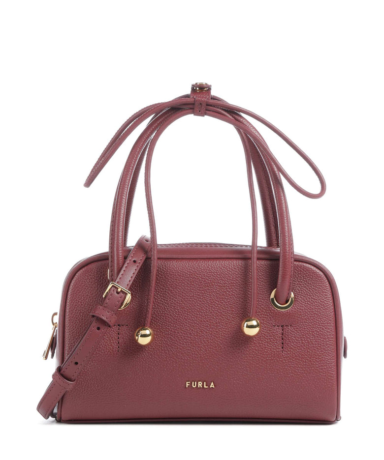 Furla Poppy Mini Handbag red apple