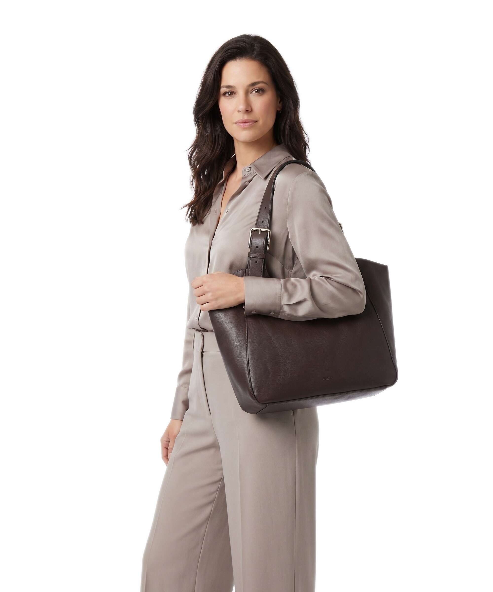 Furla Dora M Tote bag dark cioccolato