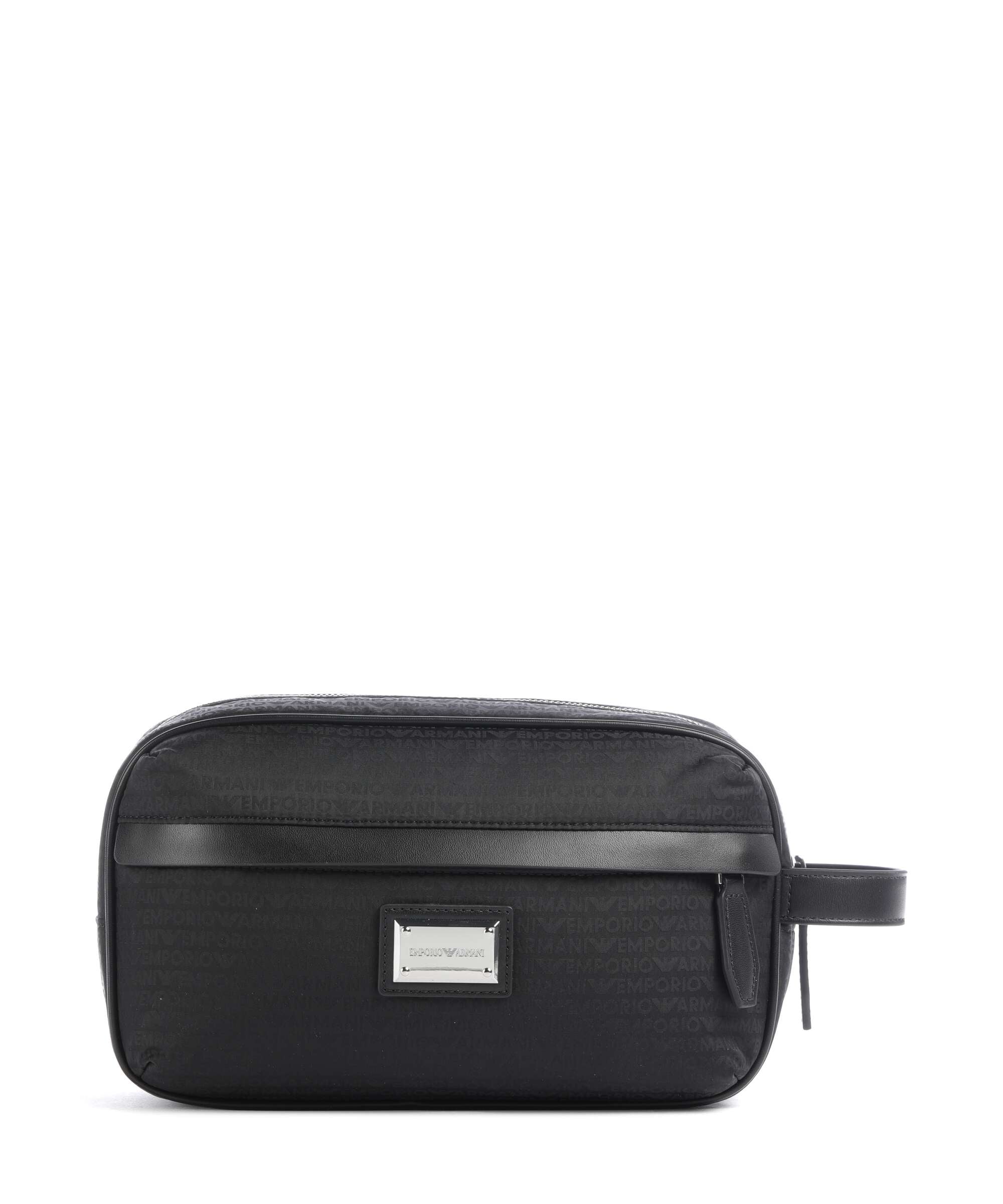 Emporio Armani Monogram Toiletry bag black beauty