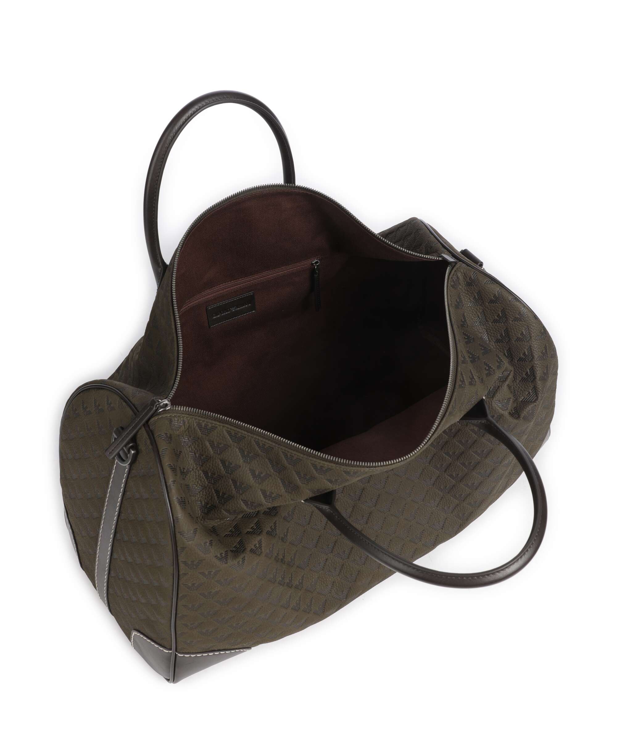 Emporio Armani Special Minorca Weekend bag dark olive
