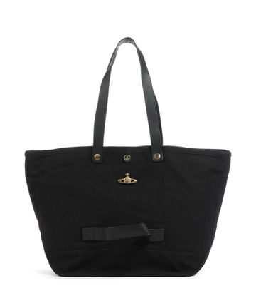 Vivienne Westwood Utility Canvas Torba na zakupy black