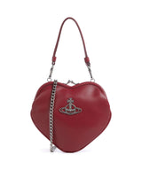Vivienne Westwood Belle Heart Frame Re-Vegan Grain Torba na ramię red